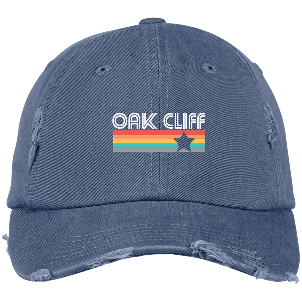 #oakcliff "Vintage Oak Cliff" Distressed Dad Cap