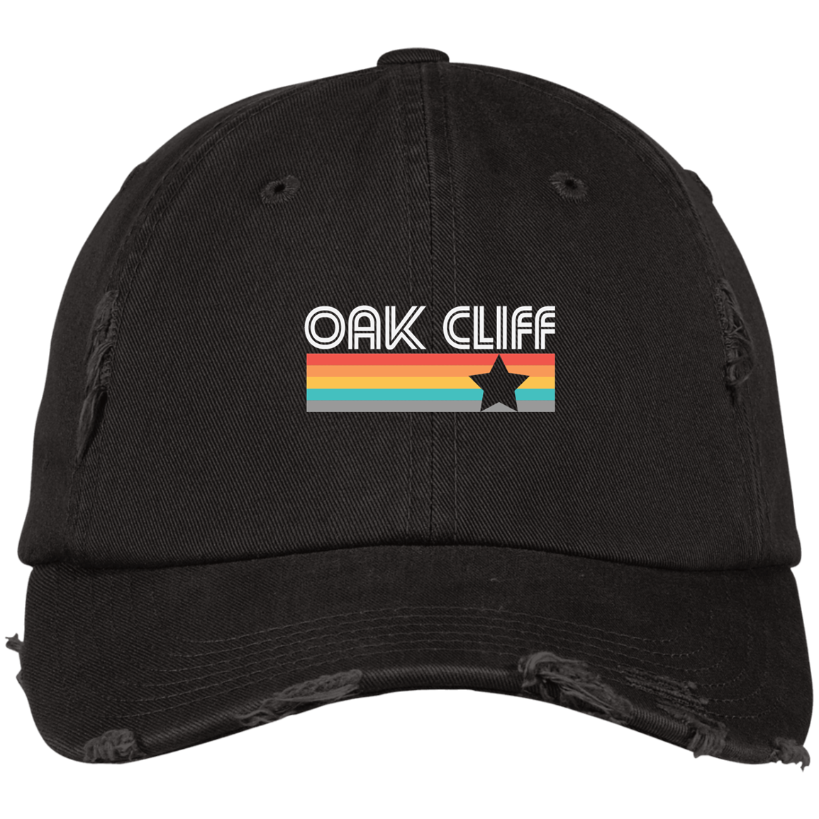 #oakcliff "Vintage Oak Cliff" Distressed Dad Cap