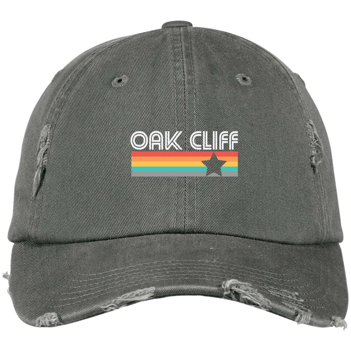 #oakcliff "Vintage Oak Cliff" Distressed Dad Cap