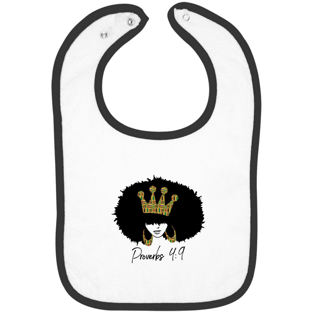 #thecrown Infant Terry Snap Bib