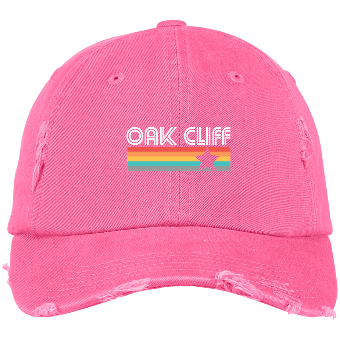 #oakcliff "Vintage Oak Cliff" Distressed Dad Cap