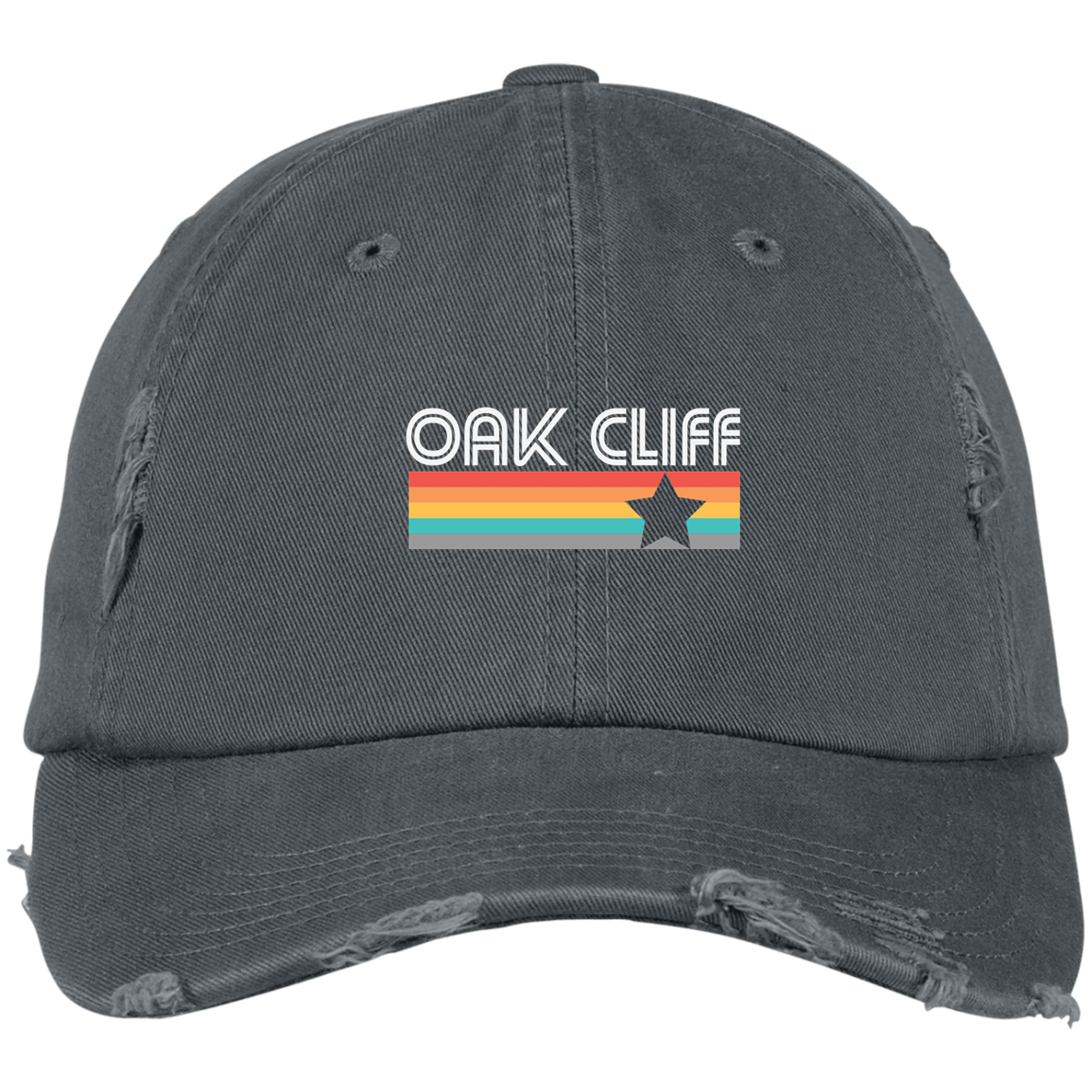#oakcliff "Vintage Oak Cliff" Distressed Dad Cap
