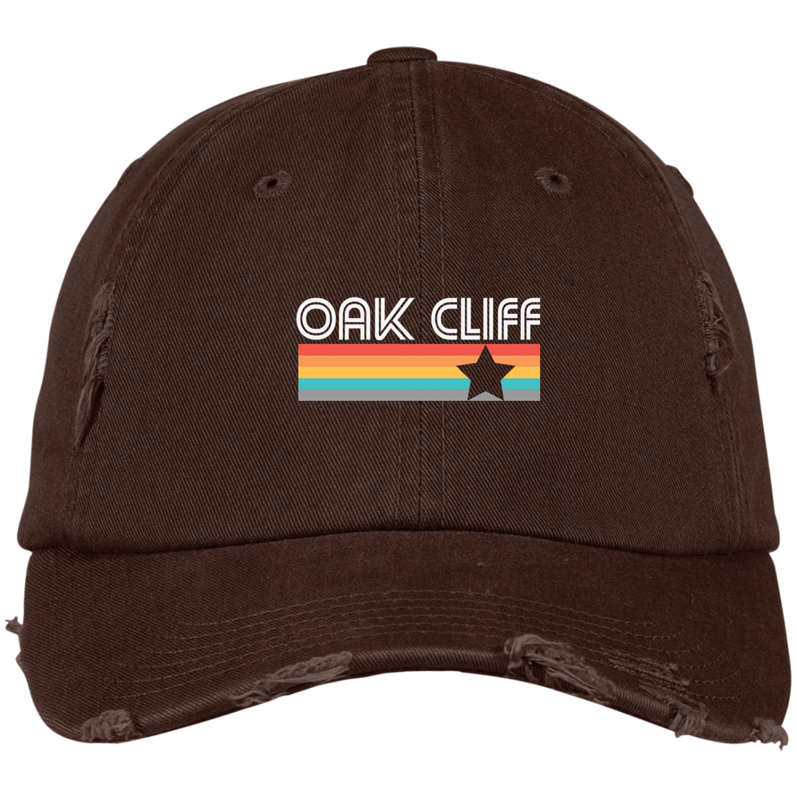#oakcliff "Vintage Oak Cliff" Distressed Dad Cap