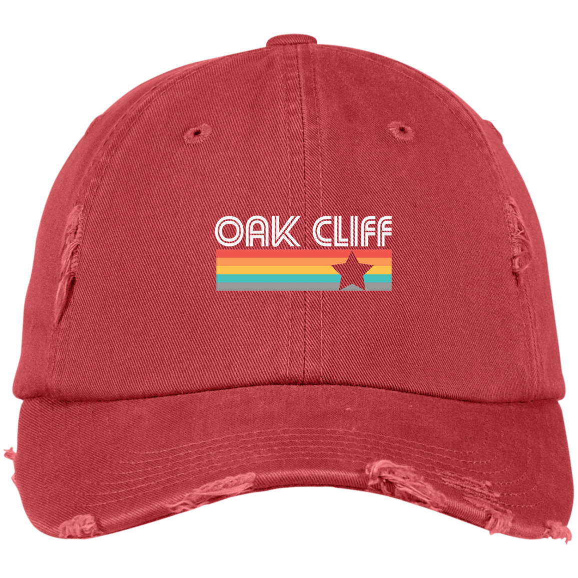 #oakcliff "Vintage Oak Cliff" Distressed Dad Cap