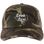 #oakcliff "Drink Local" Distressed Dad Cap