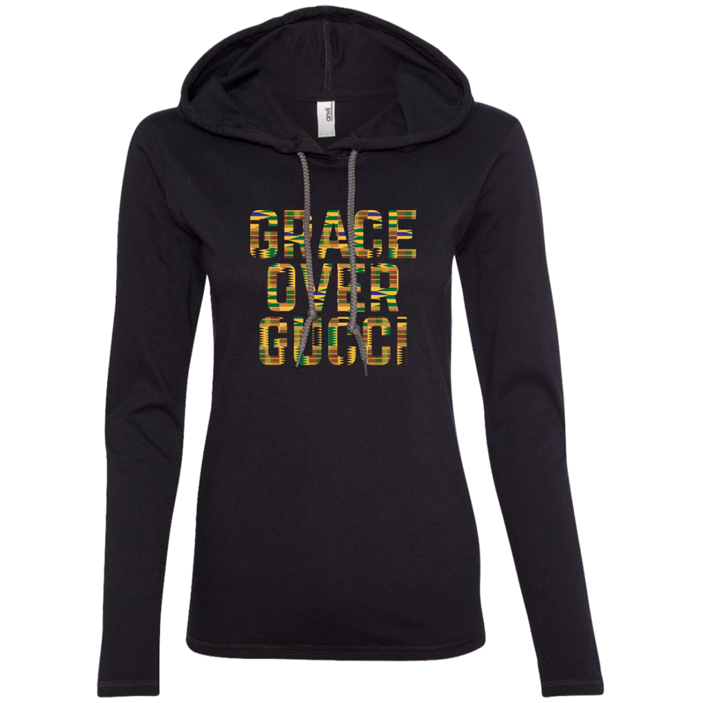 #GraceOverGucci Ladies' LS T-Shirt Hoodie