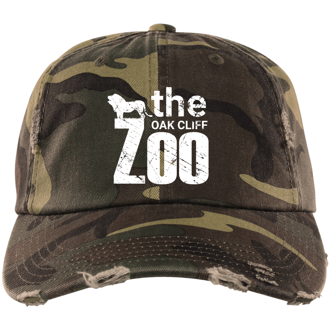#oakcliff "The Zoo" Distressed Dad Cap
