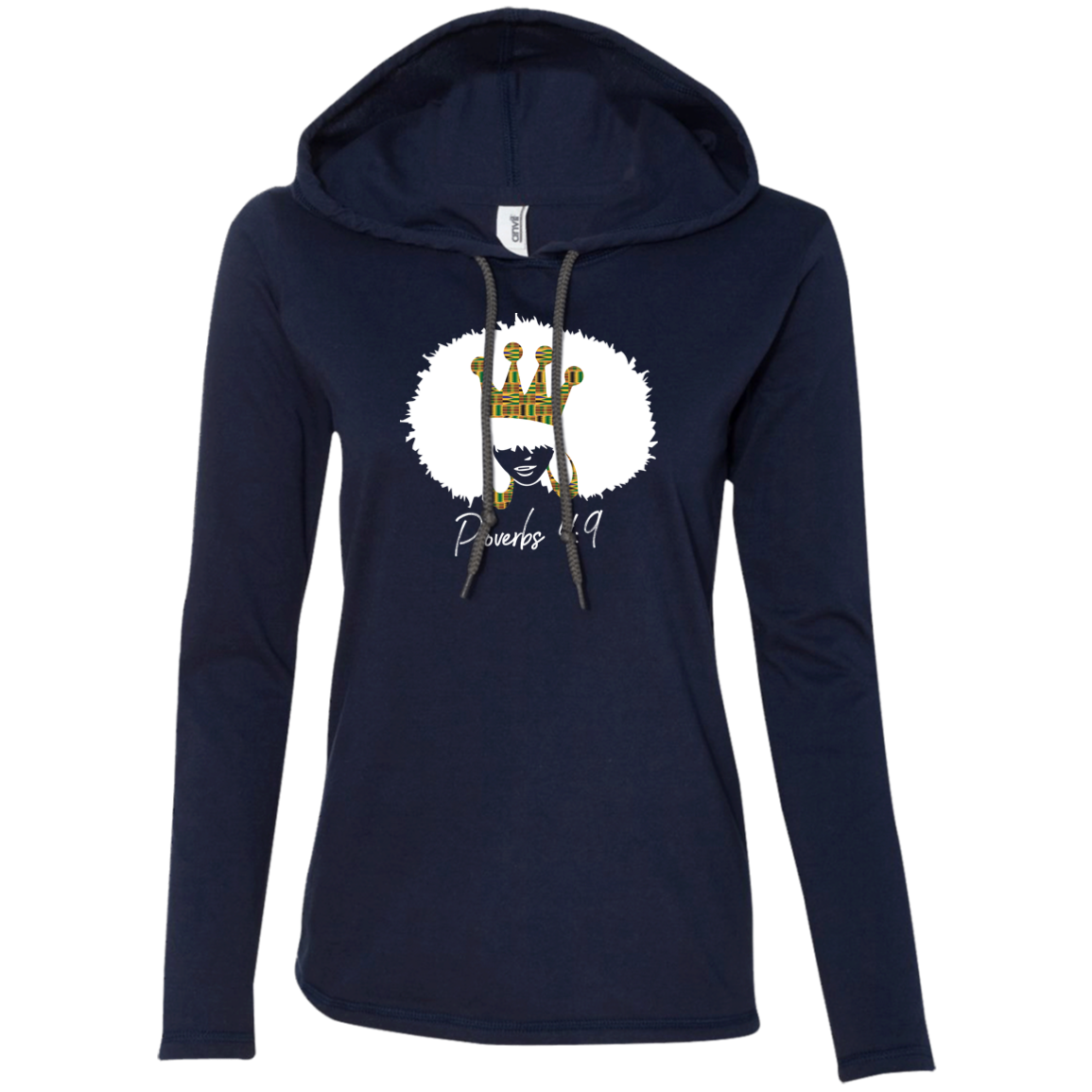 #thecrown Ladies' LS T-Shirt Hoodie